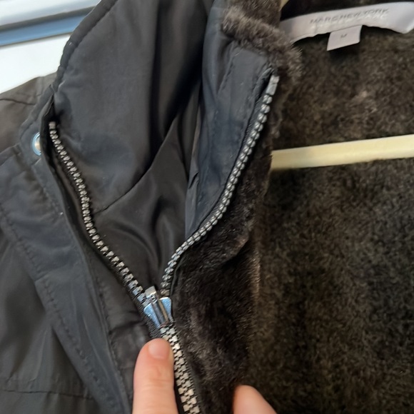 LAST CHANCE! Marc New York Black Jacket Removable Faux Fur Lining Mens - Picture 4 of 7